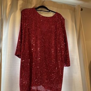 Fushia sequin dress. Size US 6/UK 10/EU 38 Petite